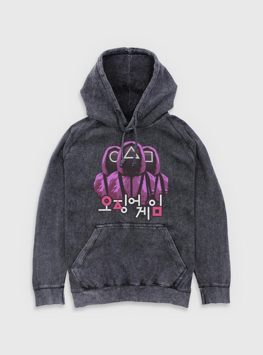 Squid Game Guards Mineral Wash Hoodie