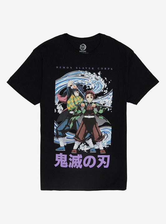 Demon Slayer: Kimetsu No Yaiba Giyu & Tanjiro T-Shirt