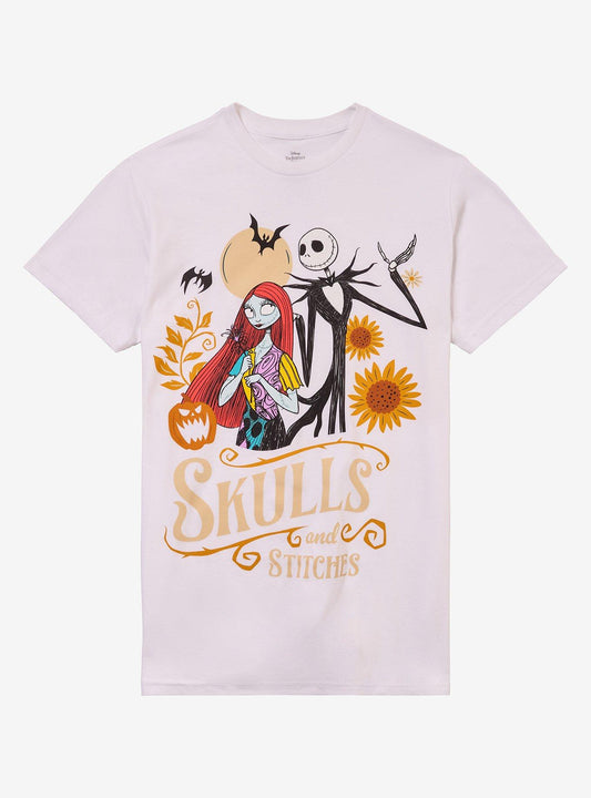 The Nightmare Before Christmas Skulls Stitches TShirt Graphic Tee | Graphic Tee | Unisex Shirt | Premium Quality Apparel