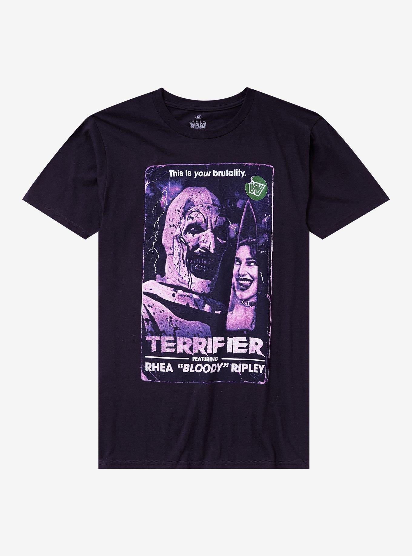 WWE Rhea Ripley X Terrfier Knife TShirt Graphic Tee | Graphic Tee | Unisex Shirt | Premium Quality Apparel
