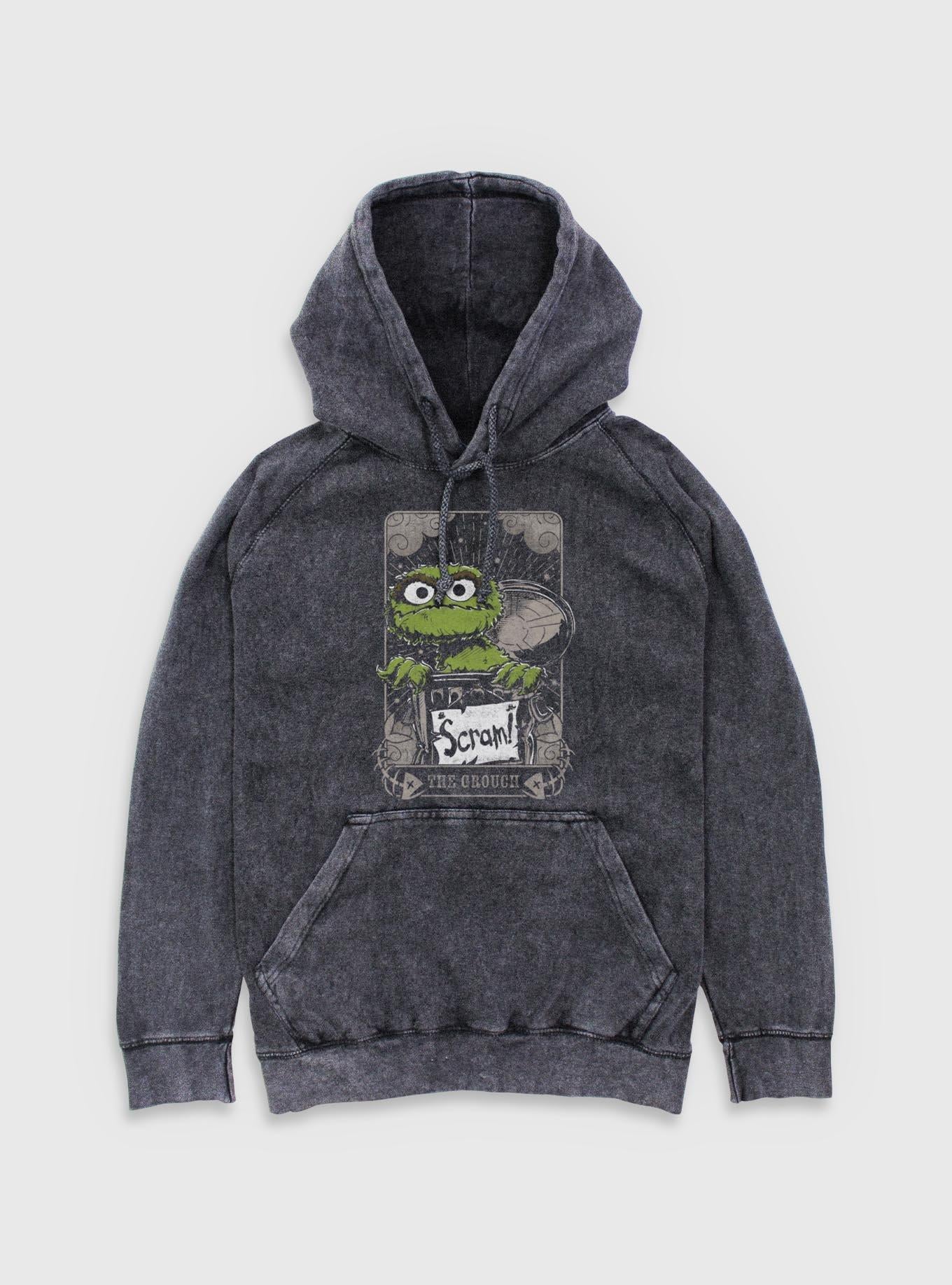 Sesame Street The Grouch Tarot Mineral Wash Hoodie