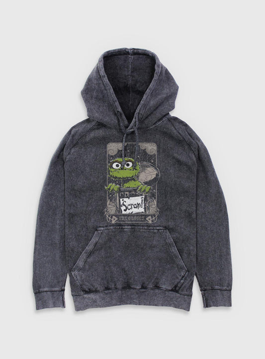 Sesame Street The Grouch Tarot Mineral Wash Hoodie