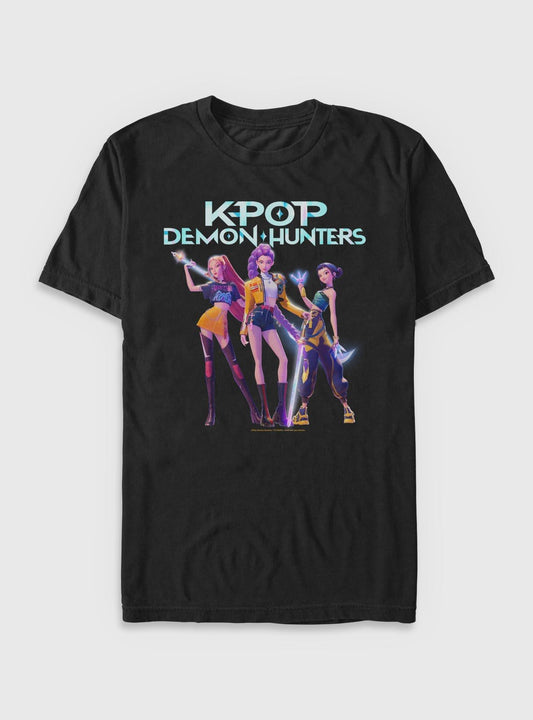 KPop Demon Hunters Huntrix Hero Group T-Shirt T-Shirt – Unique Character Design | Must-Have Style