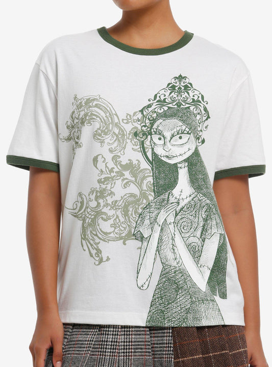 The Nightmare Before Christmas Sally Filigree Ringer T-Shirt
