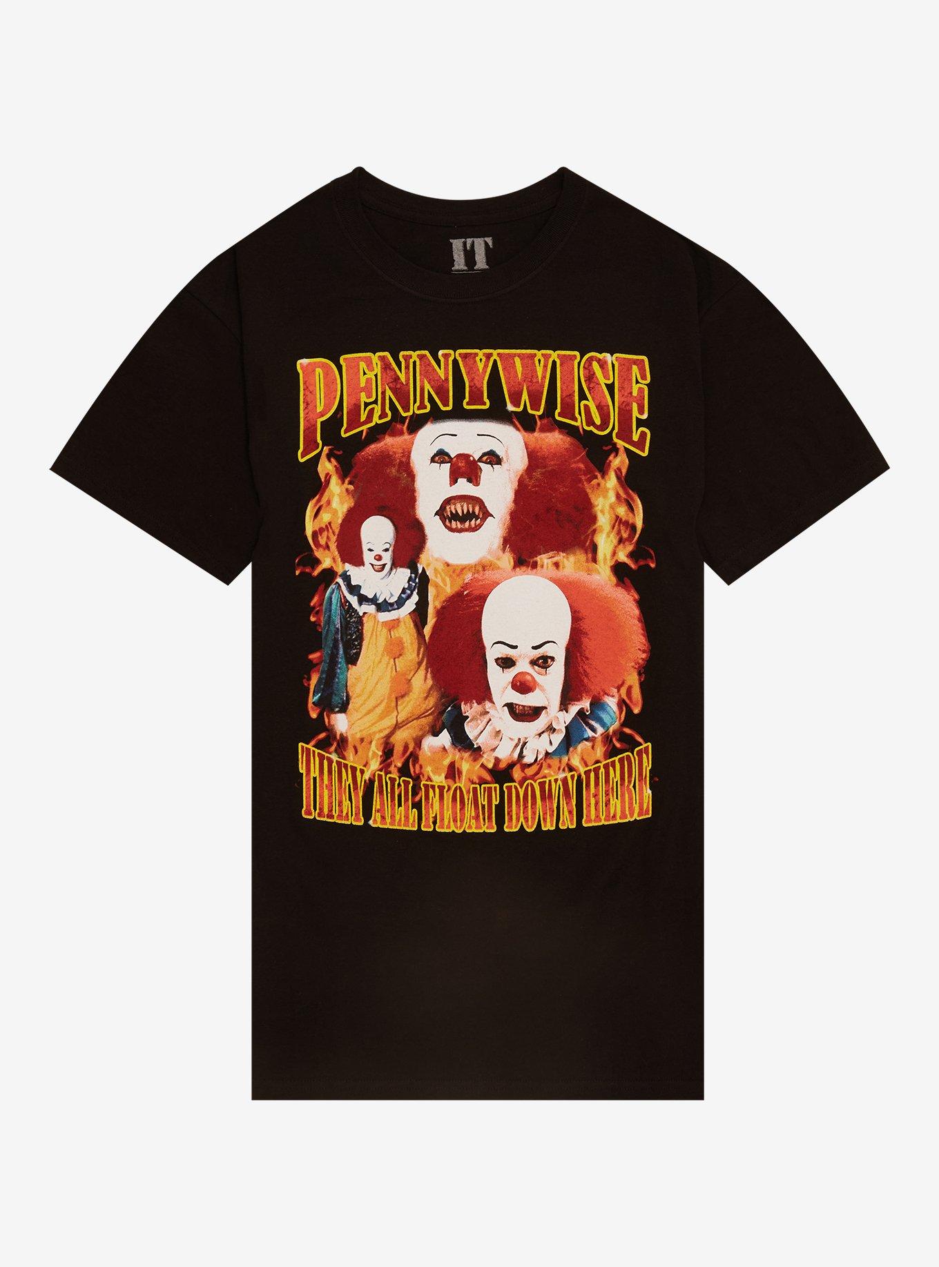 IT Pennywise Flames Collage T-Shirt