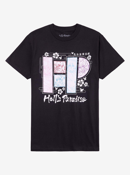 Hell's Paradise Outline Panel T-Shirt
