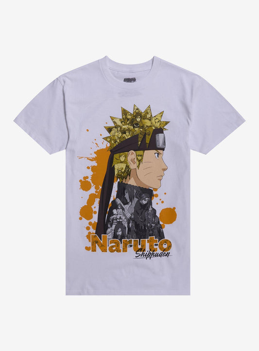 Naruto Shippuden Character Collage Profile T-Shirt