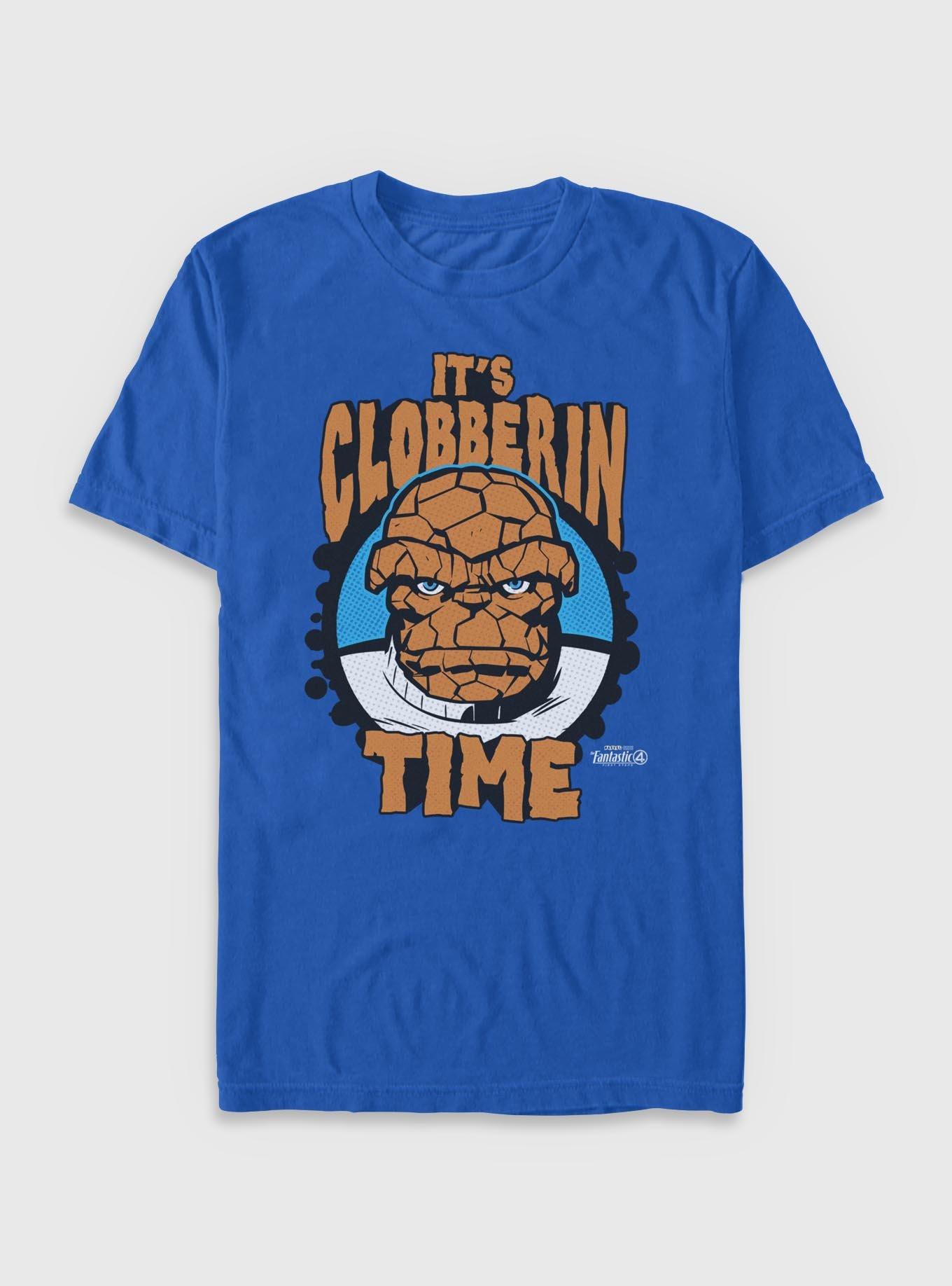 Marvel The Fantastic Four First Steps Clobberin Time T-Shirt T-Shirt – Vintage Style Artwork | Perfect for Daily Wear