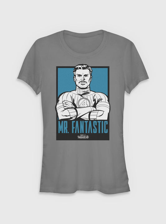 Marvel The Fantastic Four First Steps MrFantastic Poster Girls T-Shirt Poster – Top Trending Graphic | Perfect for Daily Wear