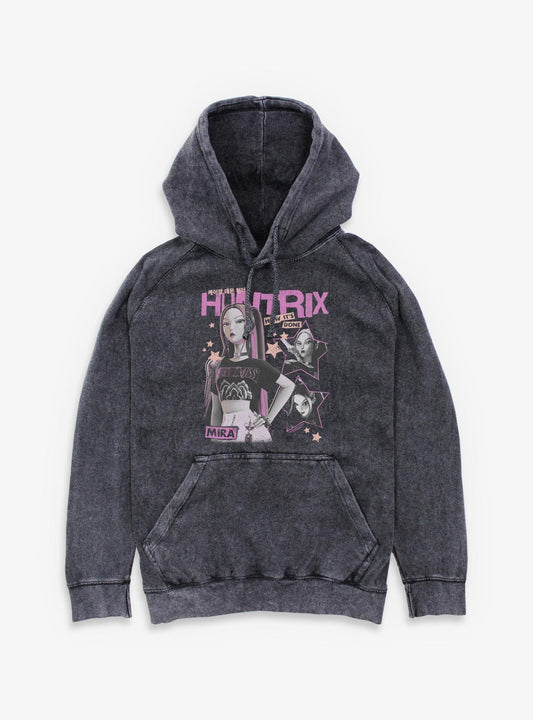 KPop Demon Hunters Mira How Its Done Mineral Wash Hoodie