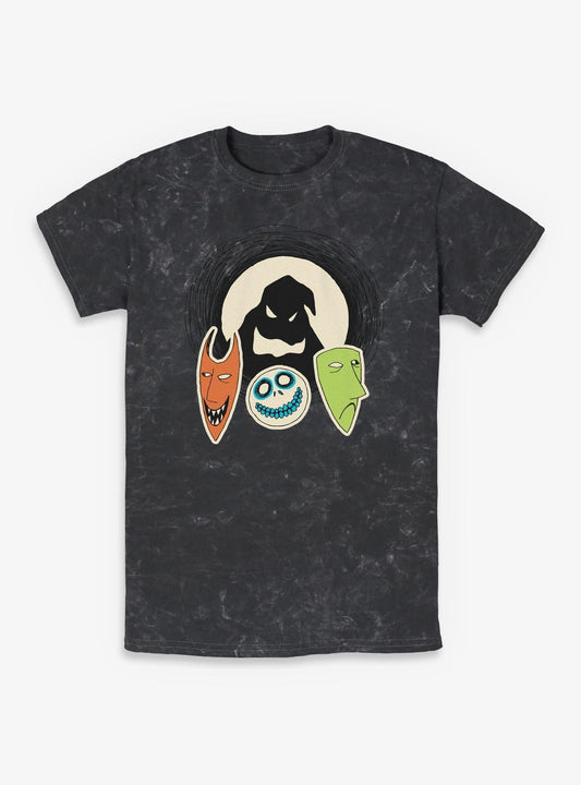 Disney The Nightmare Before Christmas Oogie Boogie And Friends Mineral Wash TShirt T-Shirt | Best-Selling Design | Perfect For Daily Wear