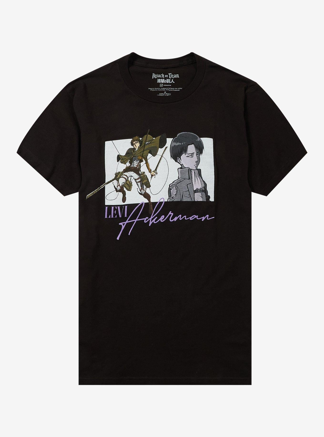 Attack On Titan Levi Portraits Panel T-Shirt