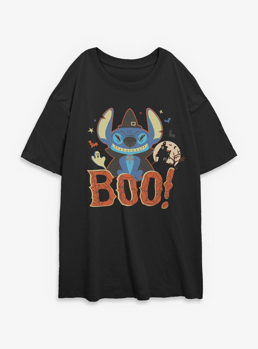 Disney Lilo & Stitch Halloween Witch Costume Girls Oversized T-Shirt