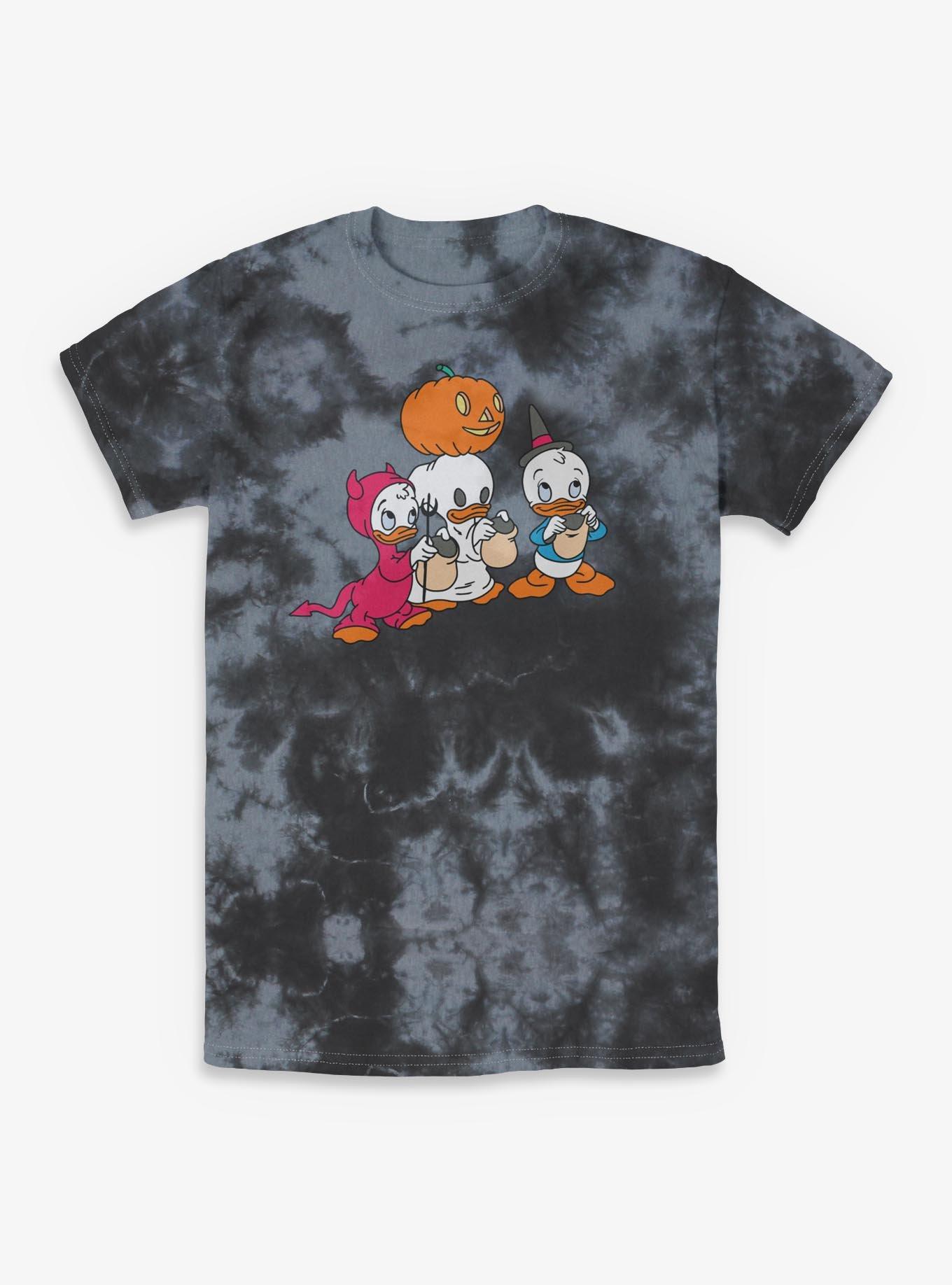Disney's DuckTales Huey Dewey Louie Trick Or Treat Costumes Tie-Dye T-Shirt