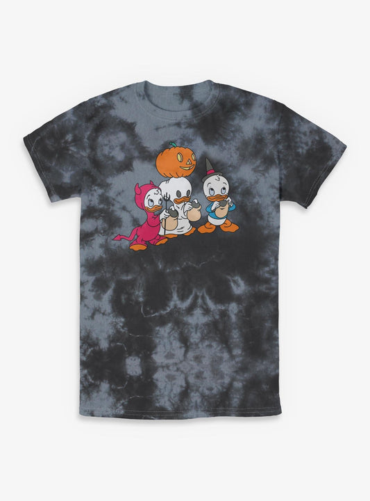 Disney's DuckTales Huey Dewey Louie Trick Or Treat Costumes Tie-Dye T-Shirt