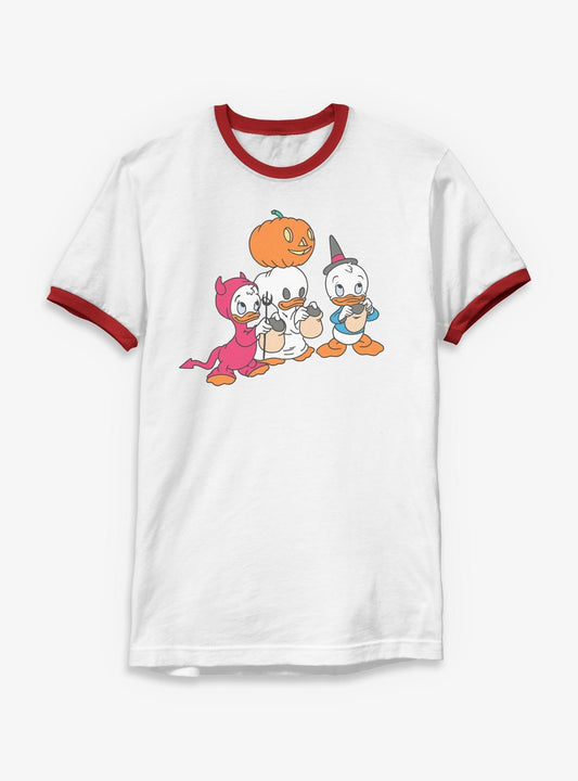 Disney's DuckTales Huey Dewey Louie Trick Or Treat Costumes Ringer T-Shirt