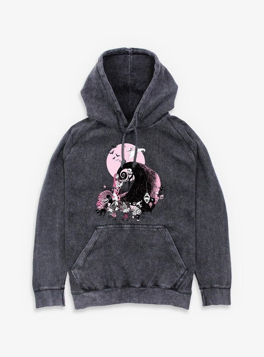Disney The Nightmare Before Christmas Classic Scene Group Mineral Wash Hoodie