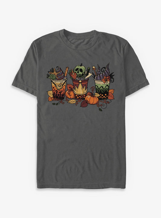 Disney Villains Fall Drinks Garment Dye T-Shirt