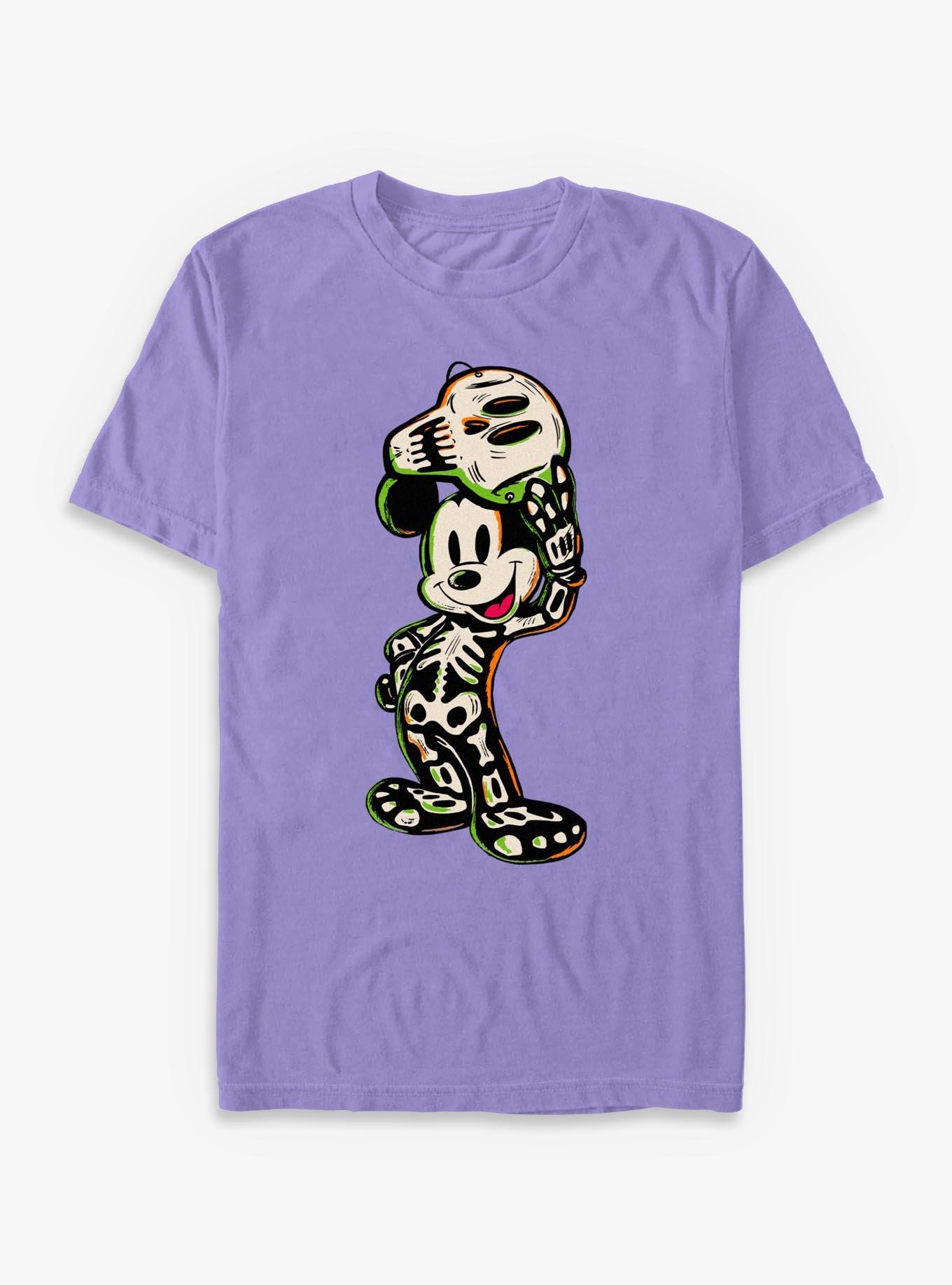 Disney Mickey Mouse Halloween Skeleton Garment Dye T-Shirt