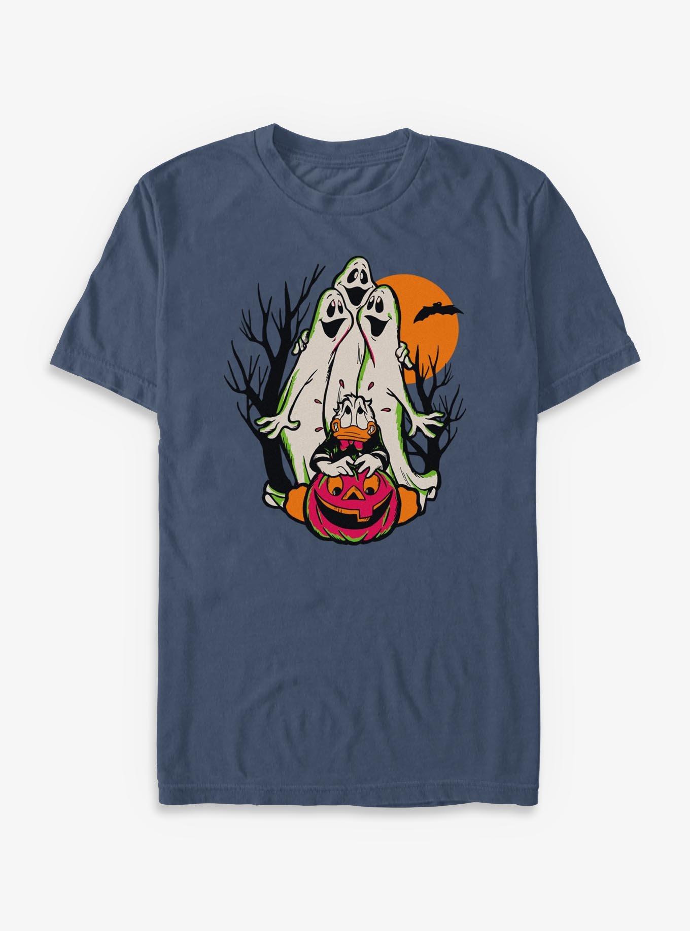 Disney Donald Duck Halloween Spooky Ghosts Garment Dye T-Shirt