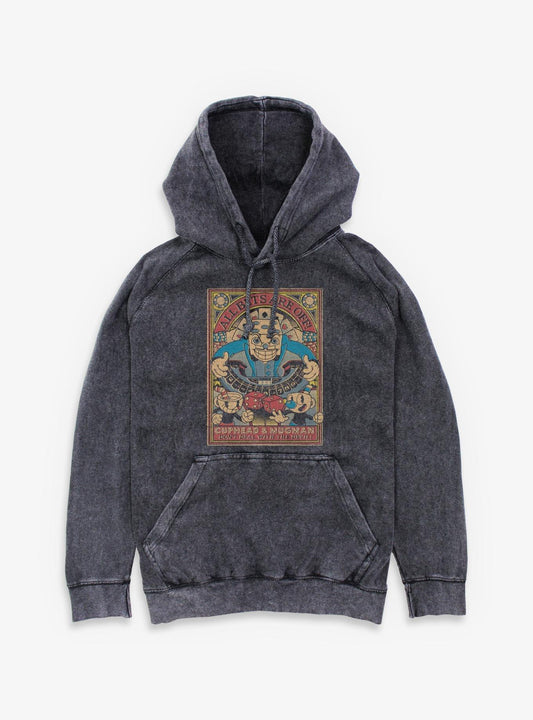 Cuphead All Bets Are Off Mineral Wash Hoodie