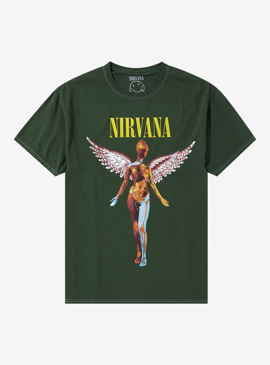 Nirvana In Utero Angel Green Girls TShirt Graphic Tee | Graphic Tee | Unisex Shirt | Best-Selling Design