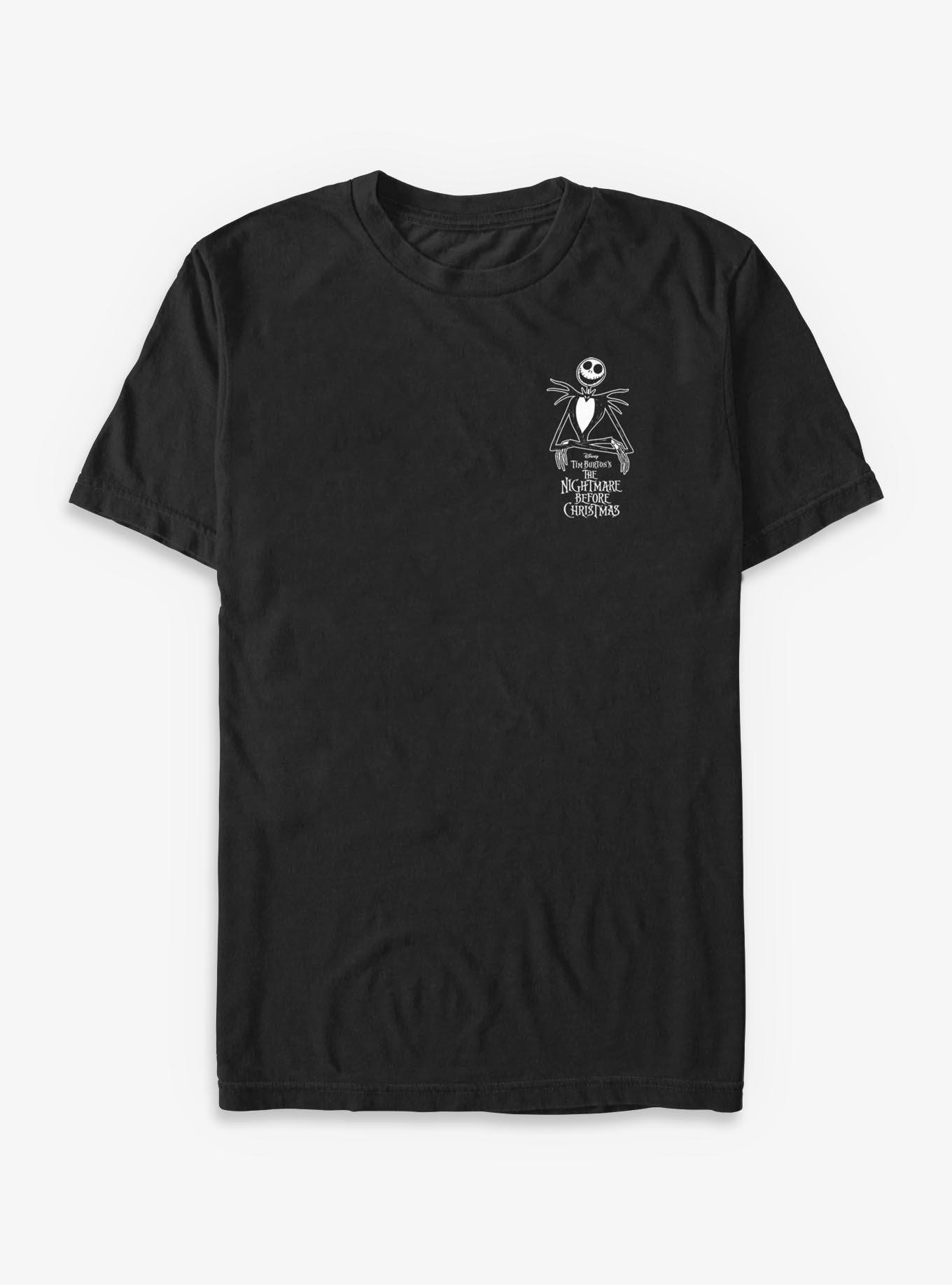 Disney The Nightmare Before Christmas Jack Pocket Logo TShirt T-Shirt | High-Quality Print | Top Pick For Gifting