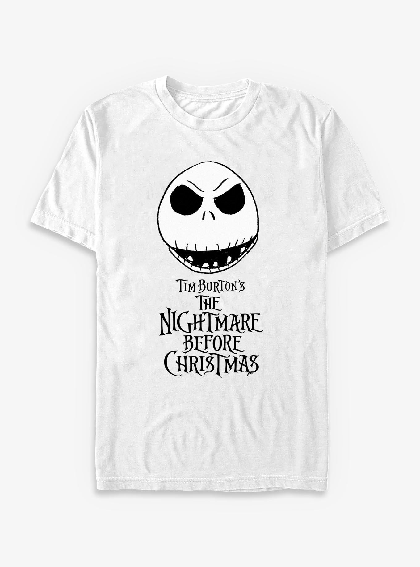 Disney The Nightmare Before Christmas Jack Face TShirt T-Shirt | Fan Favorite Artwork | Perfect For Daily Wear