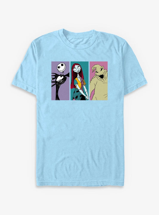 Disney The Nightmare Before Christmas Squared Group TShirt T-Shirt | Vintage Christmas Look | Perfect Holiday Gift