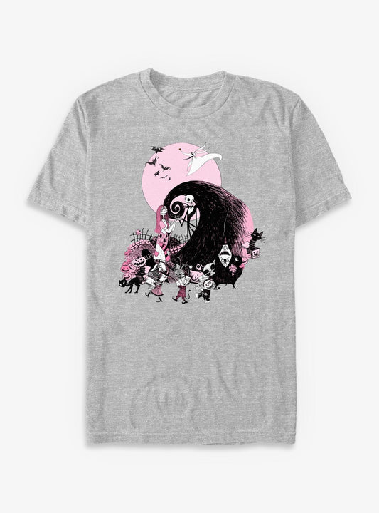 Disney The Nightmare Before Christmas Classic Scene Group TShirt T-Shirt | Top Trending Graphic | Perfect Holiday Gift