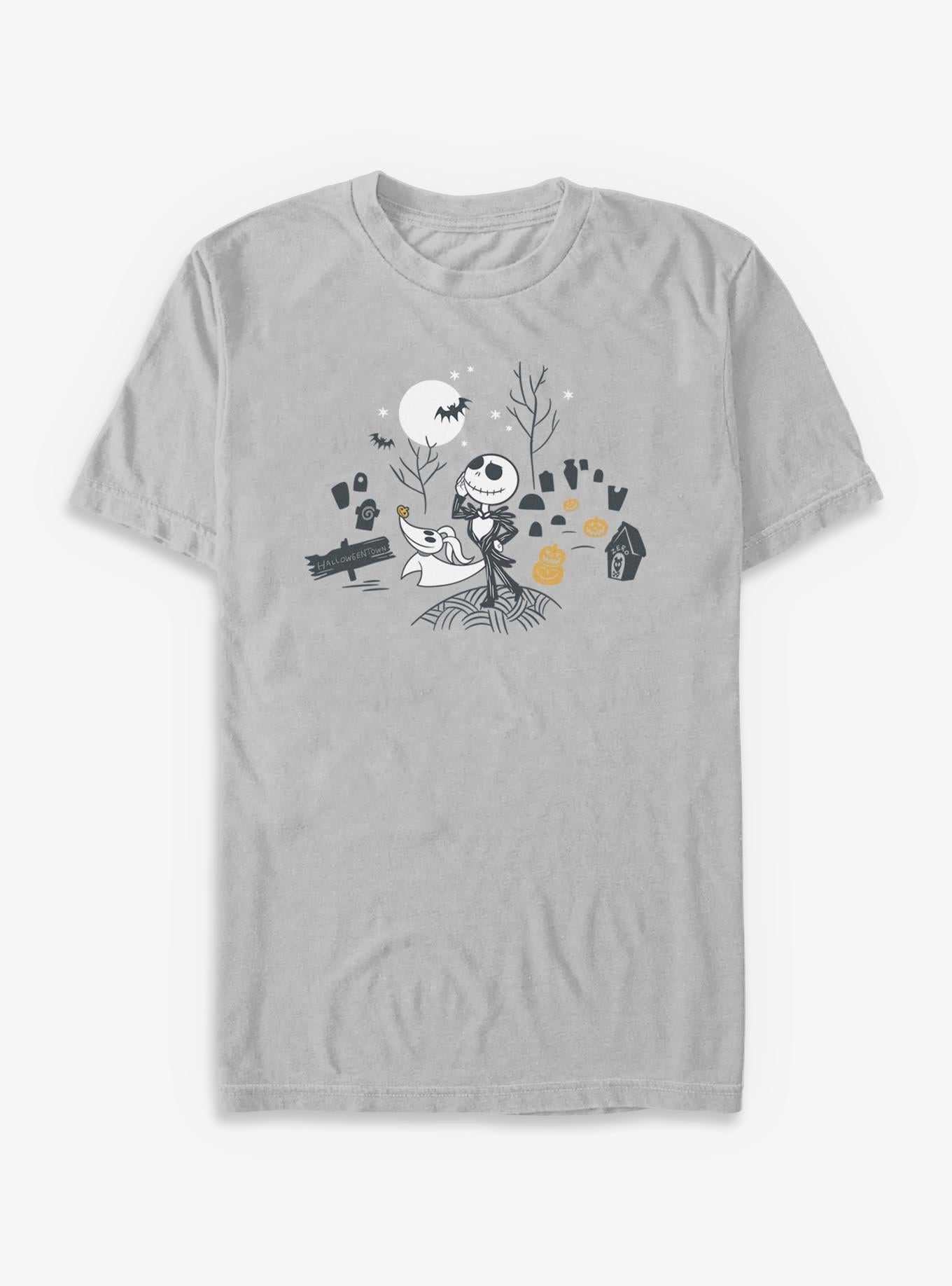 Disney The Nightmare Before Christmas Halloweentown TShirt T-Shirt | Fan Favorite Artwork | Perfect Holiday Gift