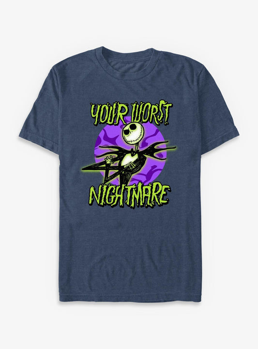 Disney The Nightmare Before Christmas Your Worst Nightmare Jack TShirt T-Shirt | High-Quality Print | Limited Christmas Style