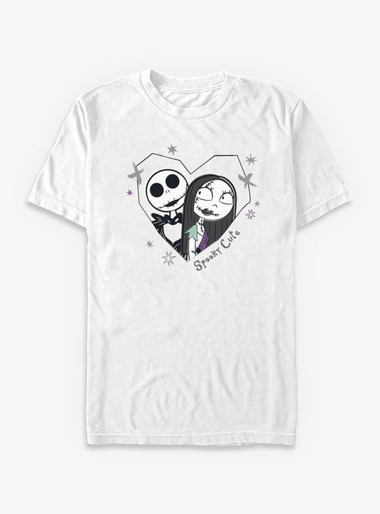 Disney The Nightmare Before Christmas Jack Sally Spooky Cute TShirt T-Shirt | Seasonal Must-Have | Trending Festive Apparel