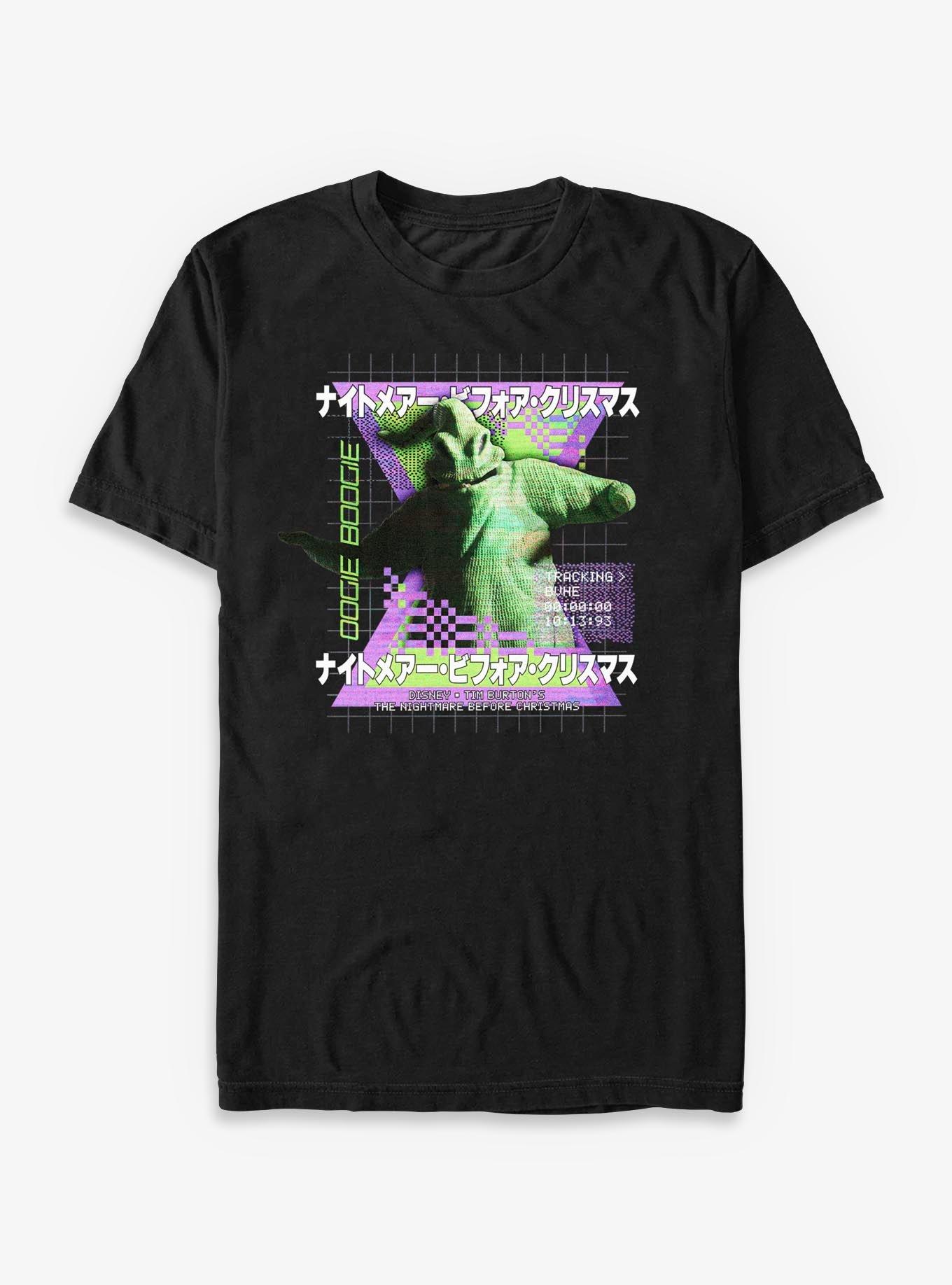 Disney The Nightmare Before Christmas Vaporwave Oogie TShirt T-Shirt | Seasonal Must-Have | Trending Festive Apparel