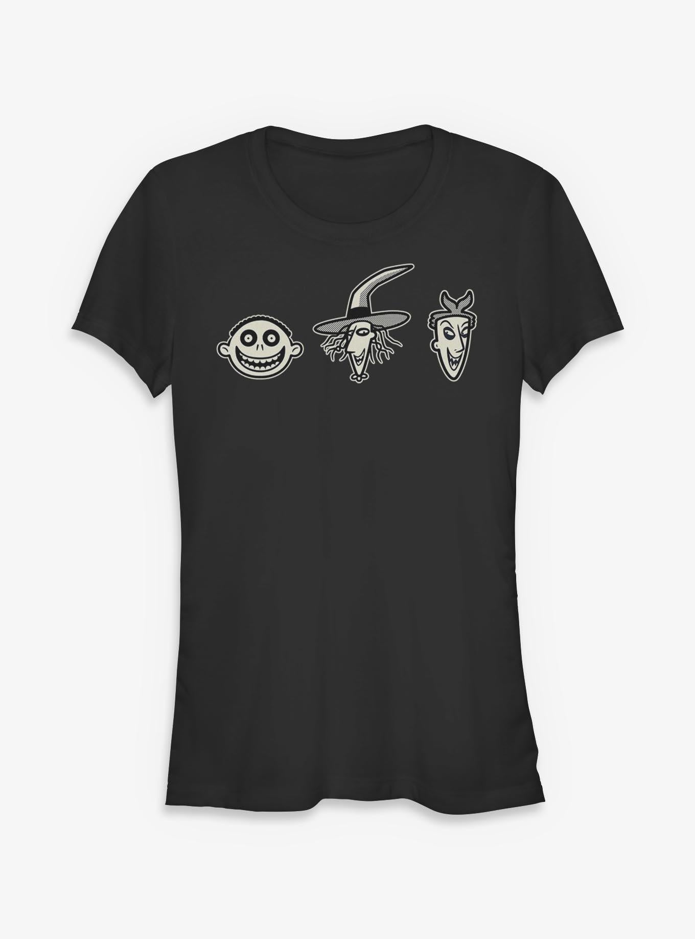 Disney The Nightmare Before Christmas Lock Shock Barrel Girls TShirt T-Shirt | Top Trending Graphic | Perfect For Daily Wear