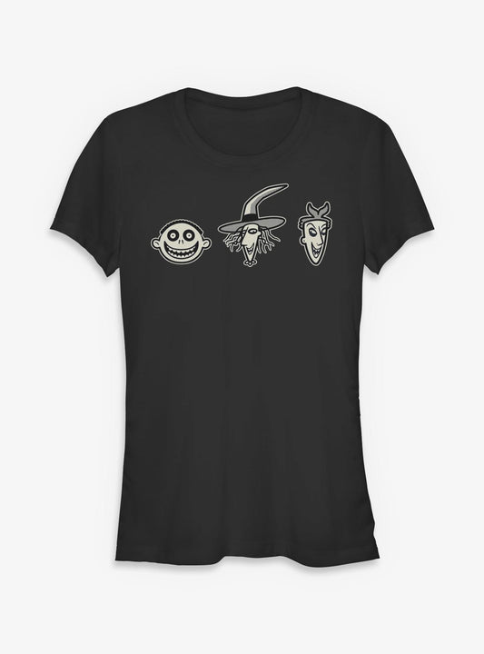 Disney The Nightmare Before Christmas Lock Shock Barrel Girls TShirt T-Shirt | Top Trending Graphic | Perfect For Daily Wear