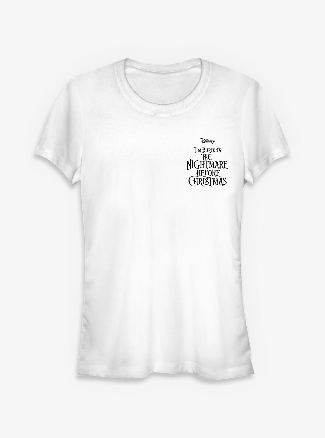 Disney The Nightmare Before Christmas Logo Pocket Girls TShirt T-Shirt | Top Trending Graphic | Perfect For Daily Wear