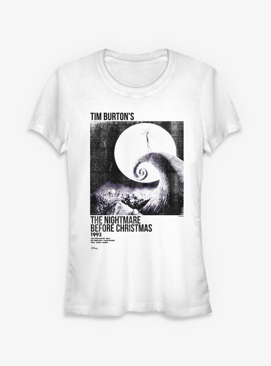 Disney The Nightmare Before Christmas Ink Rolled Poster Girls TShirt Poster | Seasonal Must-Have | Perfect Holiday Gift