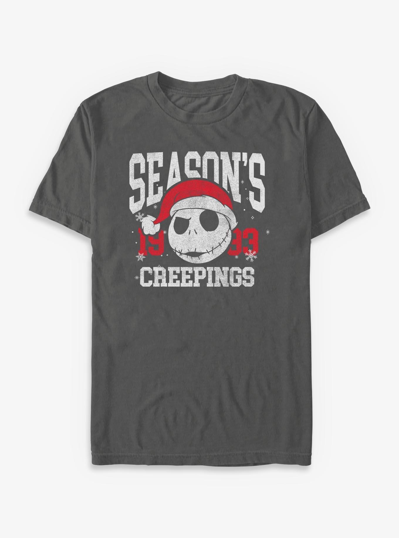 Disney The Nightmare Before Christmas 1993 Creepings Garment Dye TShirt T-Shirt | Cute Festive Style | Top Pick For Gifting