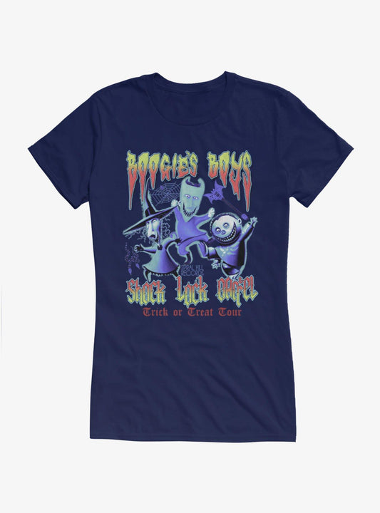 Disney The Nightmare Before Christmas Boogies Boys Trick Or Treat Tour Girls TShirt Hot Topic Exclusive T-Shirt | Fan Favorite Artwork | Top Pick For Gifting