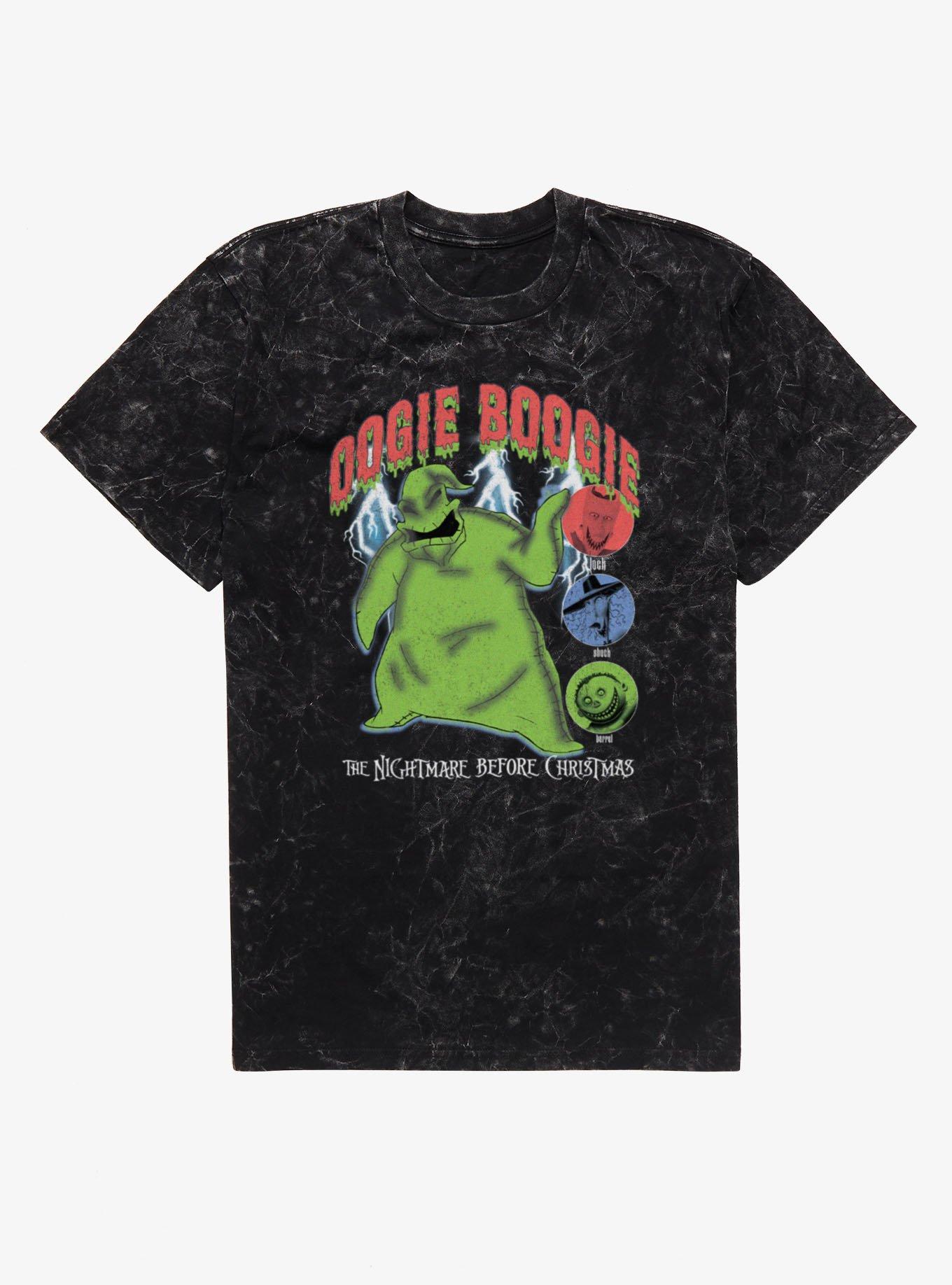 Disney The Nightmare Before Christmas Oogie Boogie Mineral Wash TShirt Hot Topic Exclusive T-Shirt | Seasonal Must-Have | Perfect For Daily Wear