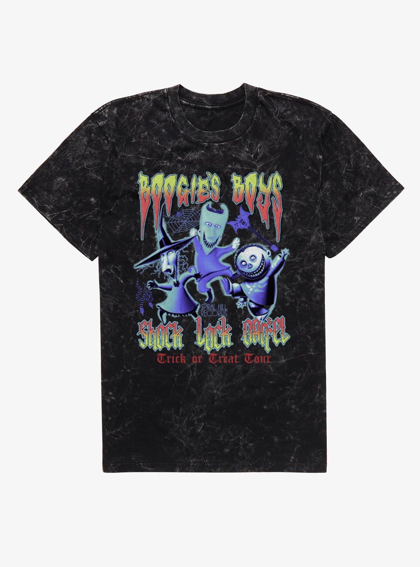 Disney The Nightmare Before Christmas Boogie's Boys Trick Or Treat Tour Mineral Wash T-Shirt Hot Topic Exclusive