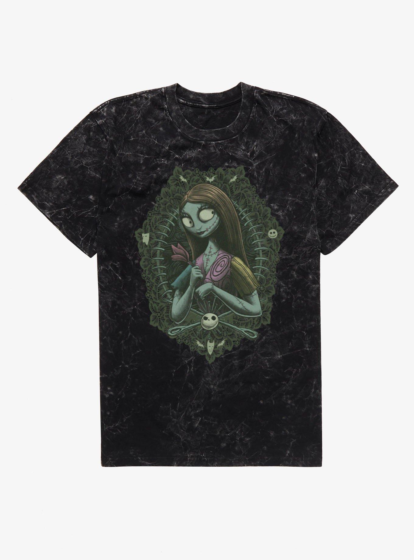 Disney The Nightmare Before Christmas Sally Mineral Wash TShirt Hot Topic Exclusive T-Shirt | Best-Selling Design | Trending Festive Apparel