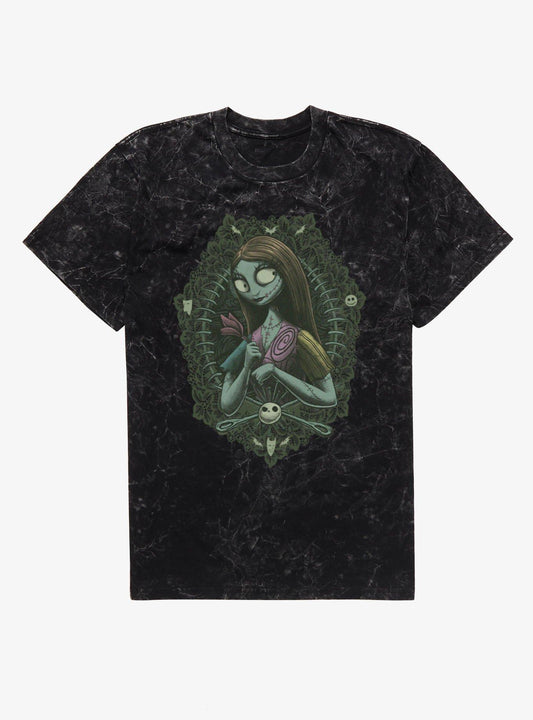 Disney The Nightmare Before Christmas Sally Mineral Wash TShirt Hot Topic Exclusive T-Shirt | Best-Selling Design | Trending Festive Apparel
