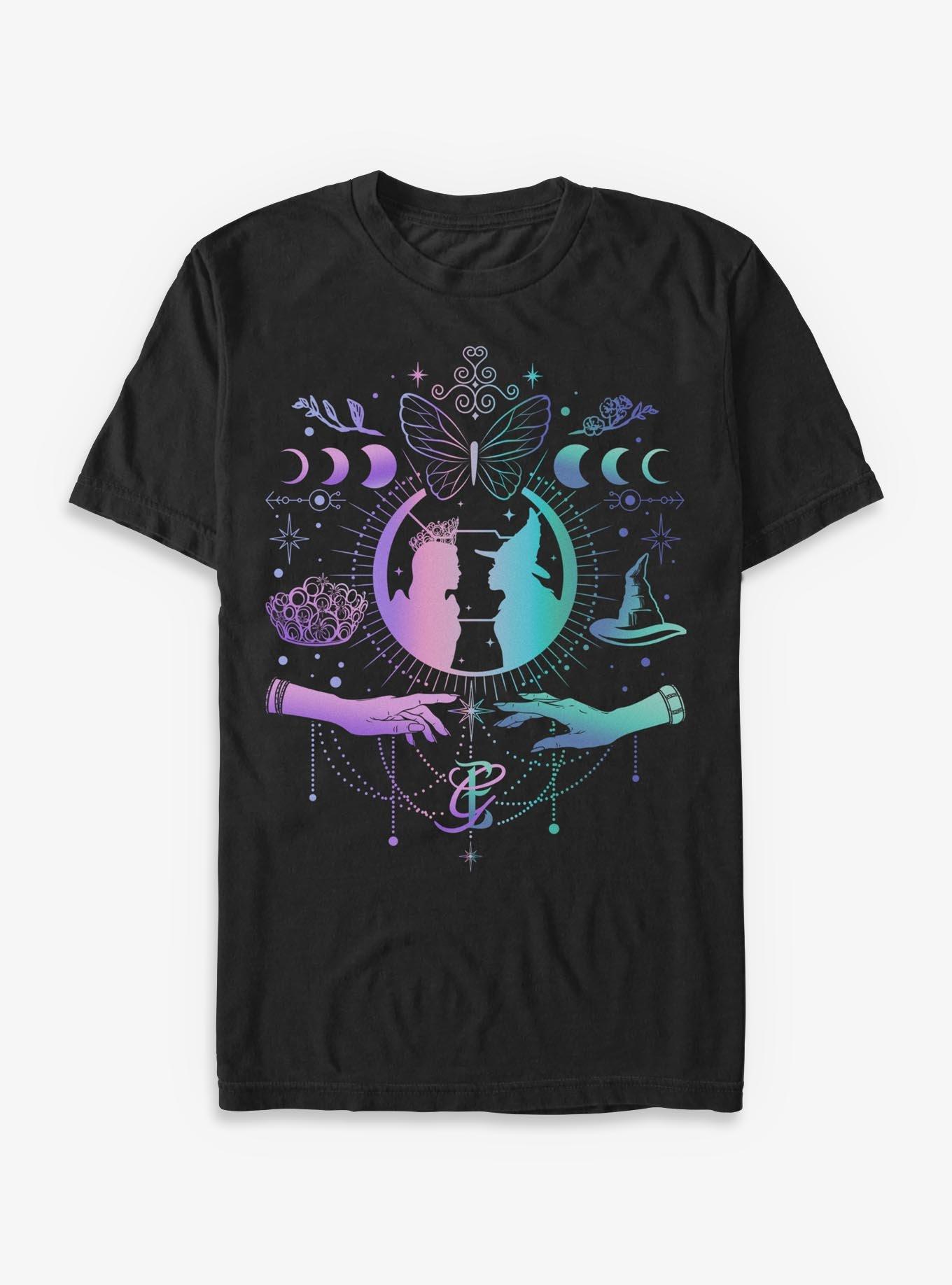 Wicked For Good Glinda Elphaba Moon Stars TShirt Hot Topic Exclusive T-Shirt | Cute Festive Style | Trending Festive Apparel