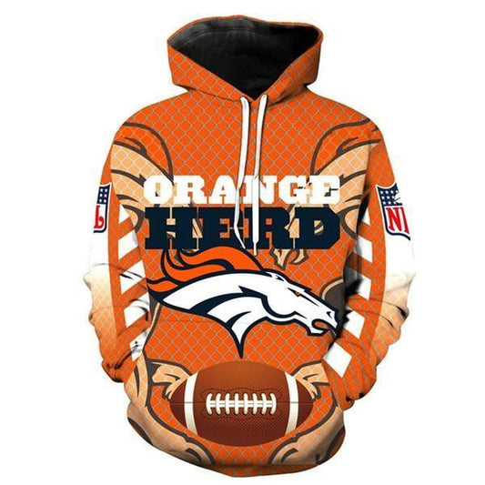3D Nfl Printed Nfl Hoodies Denver Broncos Hoodies For Sale Sweatshirt Pullover