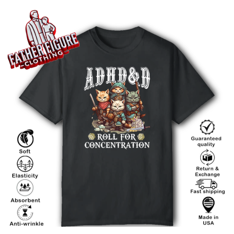 Adhdampd Roll For Concentration T Shirt