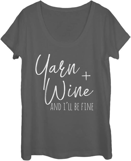 Fifth Sun Yarn and Wine Women's Short Sleeve Tee Shirt