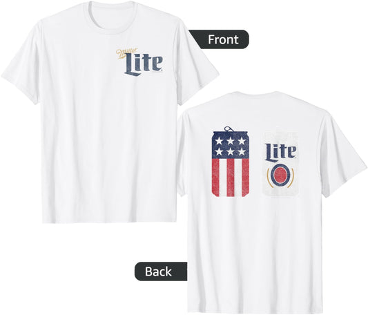 Coors Miller Lite Classic Design Front And Back