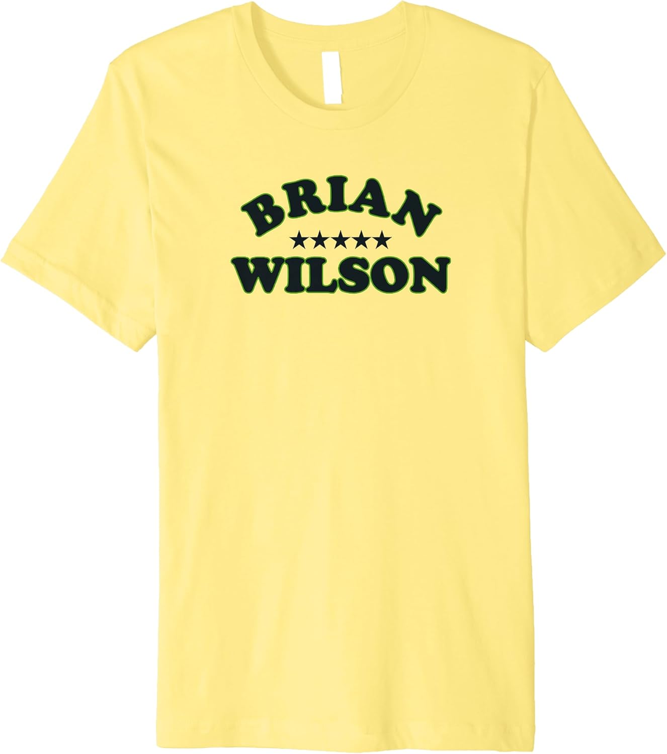 Brian Wilson Star Logo Yellow Premium T Shirt